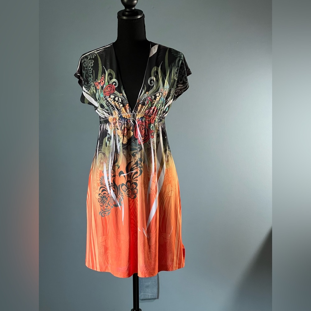 Color in Motion summer dress. Can be used as a cover-up size small.
